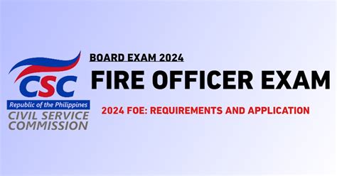 fire officer exam requirements|Examination Advisory No. 09 s. 2024 .